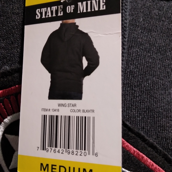 State of Mine Virginia State Fleece Hoodie Medium NWT - Picture 4 of 4